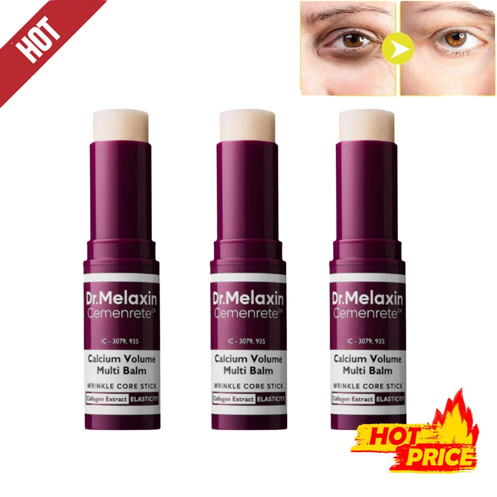 [Dr. Melaxin] Multi Balm Stick,Collagen Moisturing Stick Face Cream Anti Wrinkle Hydrating For Eyes Neck Face Skincare 3pcs