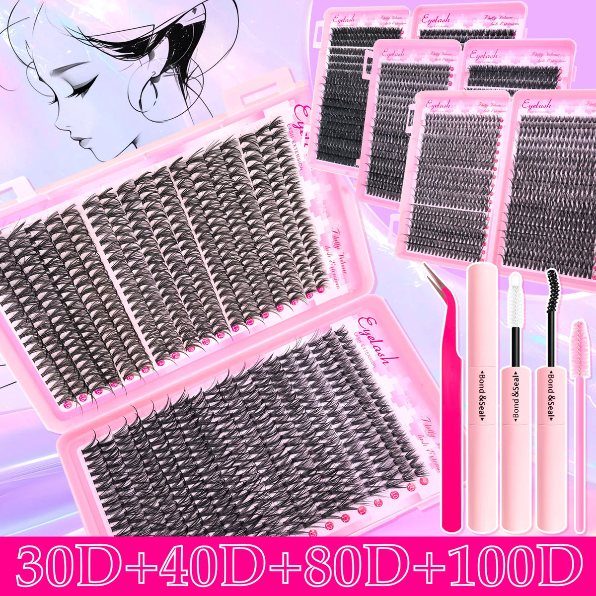 Fluffy Luxe Eyelash Extension Kit